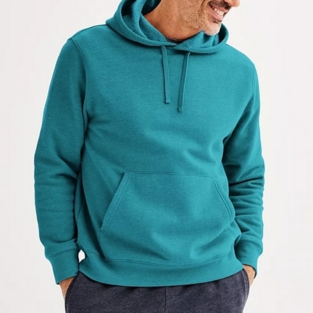 NWT Mens MILLTEX hoodie In TEAL/JADE. Large 😀